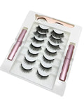 7 Various Size Magnetic Lashes with 2 Eyeliners & 1 Lash Applicator